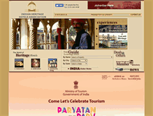 Tablet Screenshot of indianheritagehotels.com